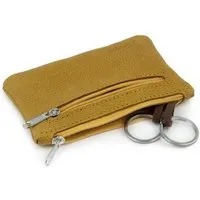 Simaru Simaru Schlüsseletui Schlüsseltasche aus Leder mit 2 Schlüsselringen und Extrafach (Groesse L), Amber, – Produktbild 1 von 1