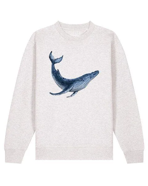 watapparel watapparel Sweatshirt Unisex Wal, Cool heather grey, – Produktbild 1 von 2