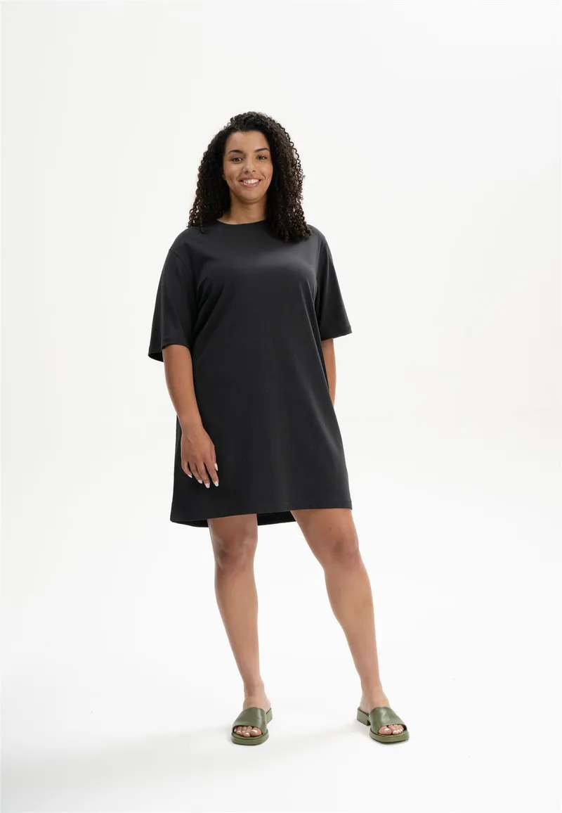 MELA Oversized T-Shirtkleid Modell: Baasu, Schwarz, – Produktbild 1 von 4
