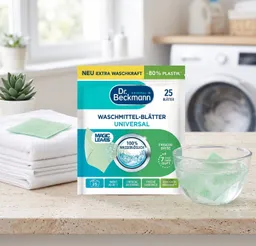 Dr. Beckmann Dr. Beckmann Waschmittelblätter Universal Frische Brise = 25 Blätter Spezialwaschmittel – Produktbild 1 von 1