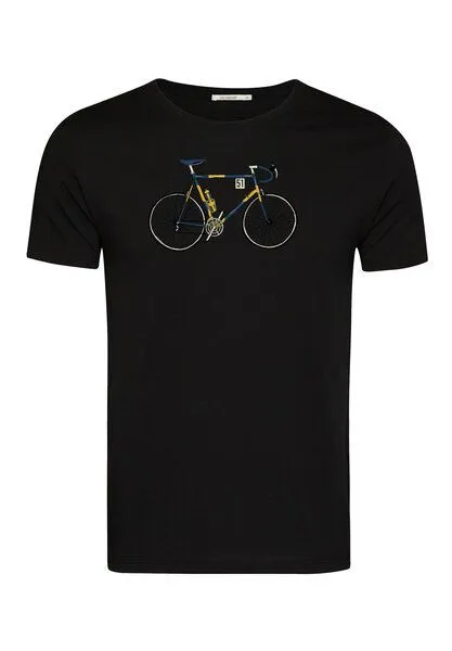 GreenBomb GREENBOMB Bike Knut Guide - Sportliches T-Shirt aus Bio-Baumwolle / hochwertiger Print / GOTS / Fair & Vegan, Schwarz (black), – Produktbild 4 von 4