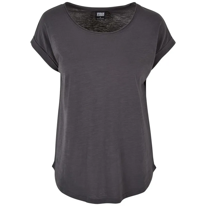 Build Your Brand Build Your Brand Build your Brand Damen Slub T-Shirt 56.0036 Gr. M dark shadow – Produktbild 1 von 1