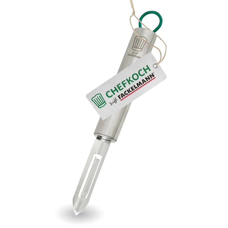 Chefkoch trifft Fackelmann Chefkoch trifft Fackelmann Sparschäler München, 20cm, Edelstahl – Produktbild 1 von 3