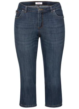sheego Caprijeans dark blue denim – Produktbild 1 von 1