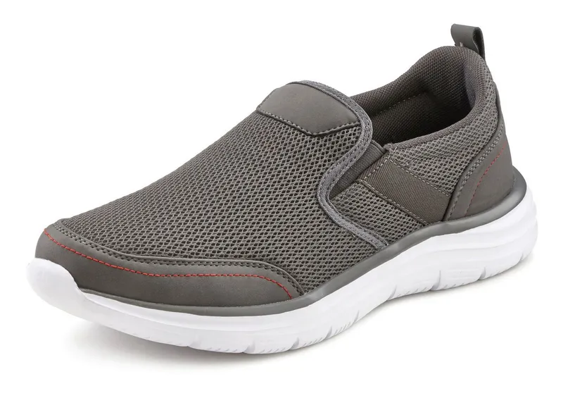AUTHENTIC LE JOGGER AUTHENTIC LE JOGGER Slipper, Halbschuhe, Freizeitschuhe, Turnschuh, Slip-On-Sneaker Sneaker zum Reinschlüpfen Unisex VEGAN, Grau, – Produktbild 1 von 5