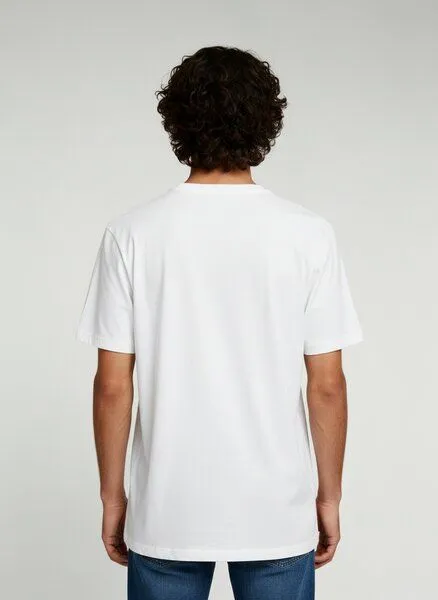 UNIPOLAR UNIPOLAR Basic T-Shirt Modell: Crafton, White, – Produktbild 2 von 2