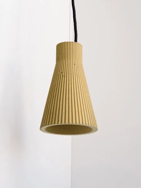 GANTlights Hängelampe plissiert GANTlights S1, Sand, – Produktbild 1 von 3