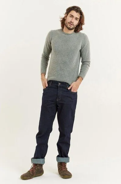 Flax and Loom Flax and Loom Regular Fit Jeans Satch, Rinse (blau), – Produktbild 8 von 8