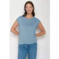 GreenBomb GREENBOMB Basic Timid - Lässiges Shirt aus LENZING TENCEL Mix / Fair & Vegan, Blau (gletscherblau), – Produktbild 1 von 1