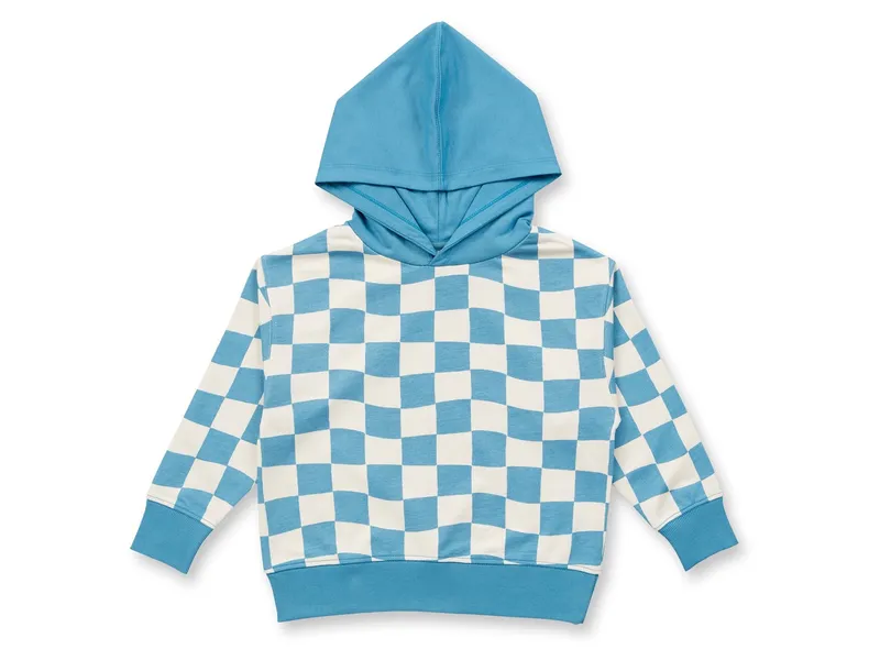 Sense Organics Sense Organics Kinder Pullover mit Kapuze dusty blue Gr.122 (6-7 Jahre), Blau, – Produktbild 1 von 2
