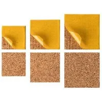 Kork Deko Kork-Deko Stuhlgleiter | Bodenschutz | aus KORK | QUADRATISCH | 45er Pack – Produktbild 1 von 1
