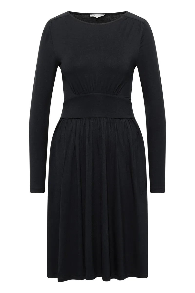 Tranquillo Feminines EcoVero™-Kleid - black / L – Produktbild 1 von 2