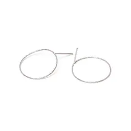 Jonathan Radetz Jewellery Jonathan Radetz Jewellery Stecker FLOW, Silber 925, Sterlingsilber, Durchmesser 25 mm – Produktbild 1 von 1