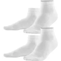 Living Crafts LIVING CRAFTS - Herren Sneaker-Socken, 2er-Pack - Weiß (98% Bio-Baumwolle; 2% Elasthan), Nachhaltige Mode, Bio Bekleidung, Weiß, – Produktbild 1 von 2