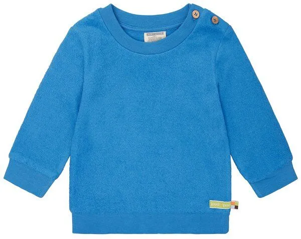 loud + proud loud + proud Babys & Kinder Fleece-Sweatshirt, GOTS-zertifiziert, Azur(blau), – Produktbild 1 von 2