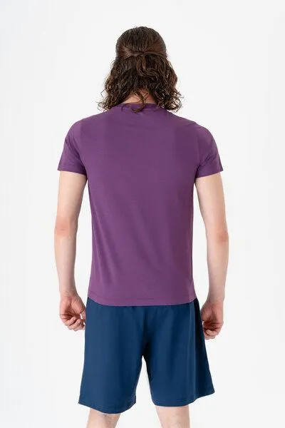 True North True North Herren Kurzarmshirt aus Bio-Baumwolle und Modal T-Shirt T2100, Weinbeere, – Produktbild 3 von 3