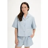 MELA Pyjamahemd kurzärmlig Style HANSIKA | von MELA | Fairtrade & GOTS zertifiziert, Cloudy blue, – Produktbild 1 von 1