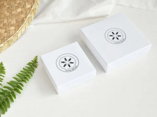 renna deluxe renna deluxe Edelfarn Ohrringe mit Farn-Blättern vergoldet – Produktbild 4 von 4