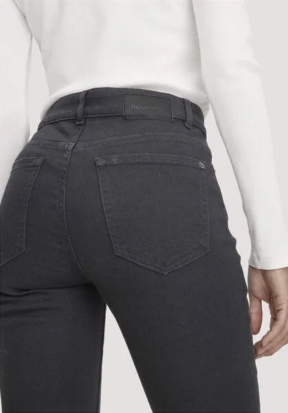 hessnatur hessnatur Jeans LEA Mid Rise Slim aus Bio-Denim, Black, – Produktbild 2 von 3