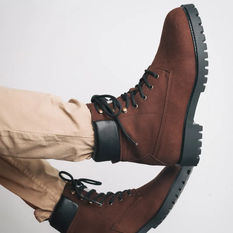 NAE NAE Herren vegan Stiefel Gadea Brown, Dunkelbraun, – Produktbild 2 von 2