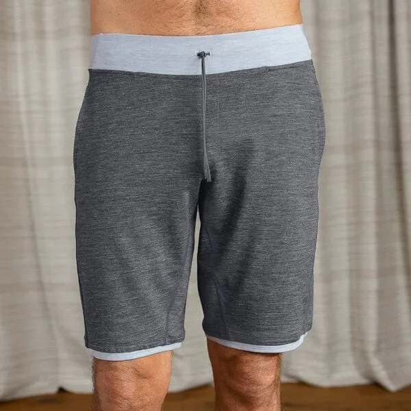 Dagsmejan Dagsmejan Herren Shorts aus Merino Wolle, Dark grey, – Produktbild 1 von 4