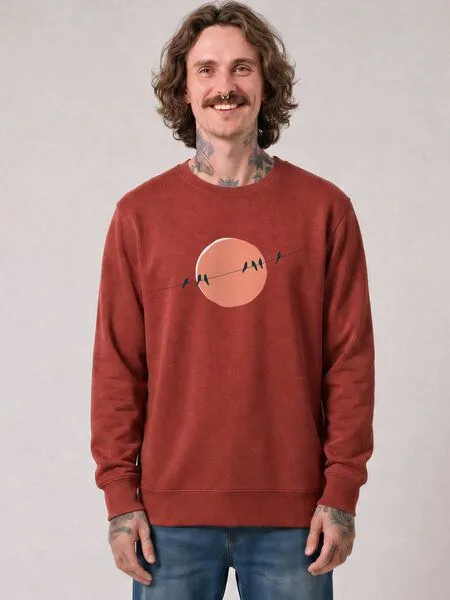 watapparel watapparel Sweatshirt Unisex Countryside 01, Earthy red, – Produktbild 2 von 2