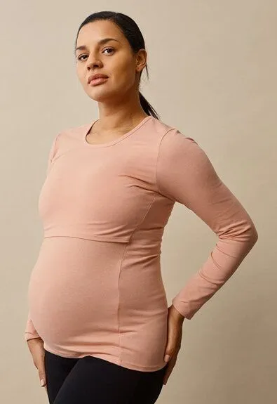 Boob Umstands- und Stillshirt Classic Langarmshirt von boob, Papaya, – Produktbild 1 von 4