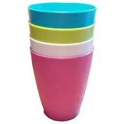Biodora Biodora Bio-Trinkbecher (0,25 l) – Einzeln oder im 4er-Set – Biokunststoff auf Stärkebasis – Stapelbar – Produktbild 1 von 1