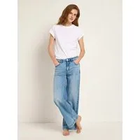 LANIUS LANIUS Marlenejeans (GOTS) aus Bio-Baumwolle, Ight blue denim (blue), – Produktbild 1 von 2