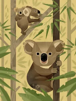 Photocircle Photocircle Poster / Leinwandbild - Koalas – Produktbild 1 von 1