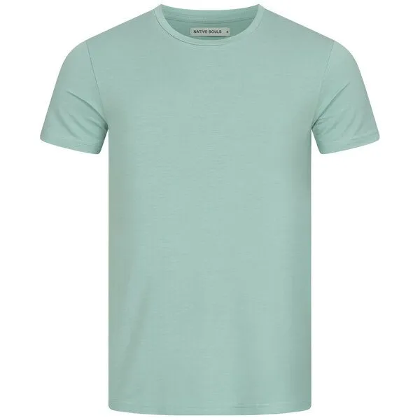 NATIVE SOULS NATIVE SOULS Lyocell Herren T-Shirt, das Shirt aus Holz, Blue lagoon, – Produktbild 1 von 1