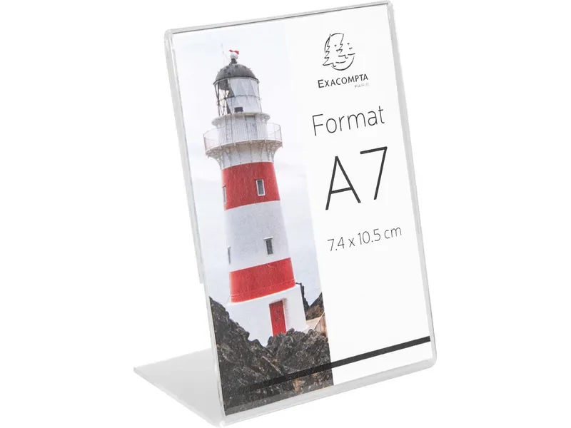 Exacompta 10er-Pack Exacompta Tischaufsteller "Exacryl" aus PMMA, DIN A7, Hochformat – Produktbild 1 von 1