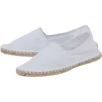 Japanwelt Espadrilles Japanwelt Espadrilles Espadrilles Canvas Unisex Low Top Sommerlatschen Flache Ballerina, Weiß, – Produktbild 1 von 1