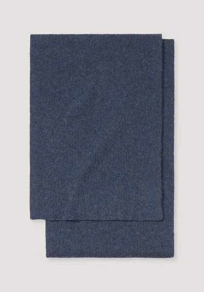hessnatur hessnatur Strickschal aus Bio-Merinowolle mit recycelter Wolle und Bio-Baumwolle, Mitternachtsblau, – Produktbild 3 von 3