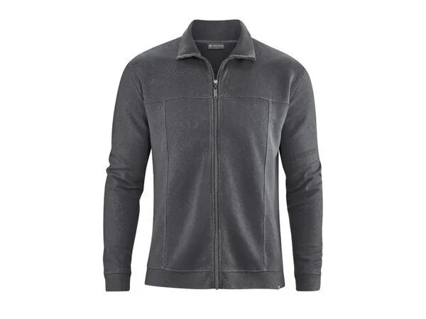 HempAge HempAge Athletische Jacke Hanf/Biobaumwolle, Anthrazit (grau), – Produktbild 2 von 2