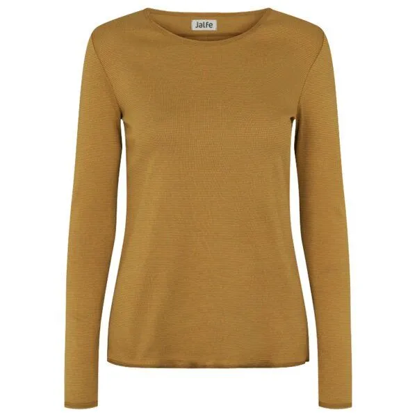 Jalfe Langarmshirt geringelt von Jalfe, Curry-hellbraun, – Produktbild 1 von 1