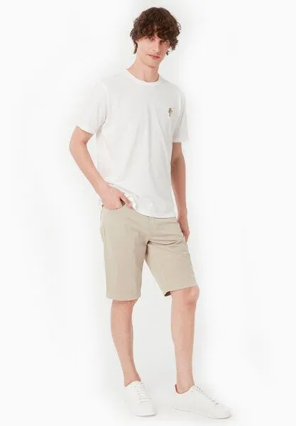 ORGANICATION ORGANICATION Regular-Fit Shorts aus Bio-Baumwolle, Feather beige, – Produktbild 1 von 4
