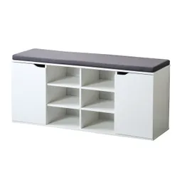 Kesper Schuhschrank mit Sitzkissen, 2 Türen und 6 Fächer – Produktbild 1 von 1