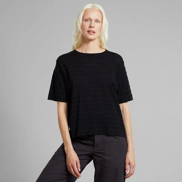 Dedicated DEDICATED T-Shirt Vadstena Lace - Black – Produktbild 1 von 3