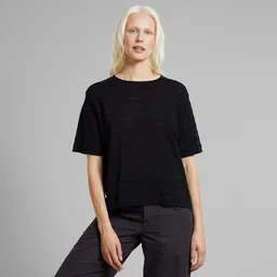 Dedicated DEDICATED T-Shirt Vadstena Lace - Black – Produktbild 1 von 1