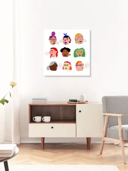 Photocircle Photocircle Poster / Leinwandbild - Girls and their values – Produktbild 2 von 4