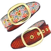 Seegarn Seegarn - Gürtel / Wendegürtel SeeBlume 4cm, Gold, – Produktbild 2 von 5