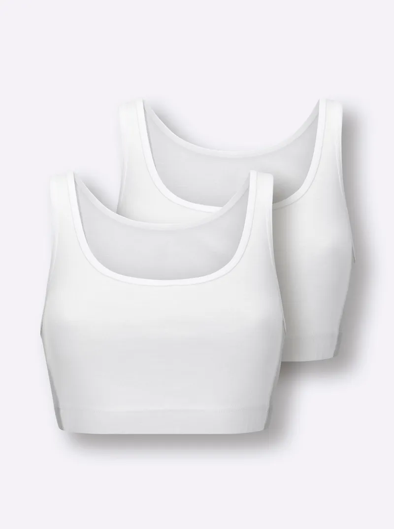 wäschepur Bustier, Weiß-hellgrau, – Produktbild 2 von 2