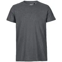Neutral Neutral® Unisex T-Shirt Fitted Körpernah von Neutral Bio Baumwolle, Dunkelgrau meliert, – Produktbild 1 von 1