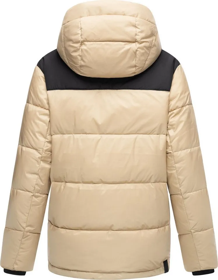 ragwear ragwear Anorak Wikesh stylische Winter Steppjacke mit Colourblocking, Braun, – Produktbild 4 von 5