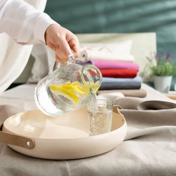 nahtur-design nahtur-design Kühlende Bettdecke | Leinenlaken und leichte Lodendecke, Braun, – Produktbild 4 von 4