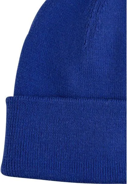 MELA MELA Feinstrick Mütze Style HIMMAT aus 100% Bio-Baumwolle, Bold blue, – Produktbild 3 von 3