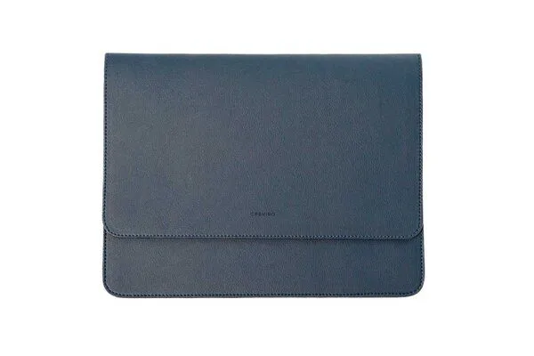GREVIRO GREVIRO Tablet Tasche aus Kaktusleder (vegan) - für iPad Pro / iPad Air / Surface / Galaxy Tab, Blau genarbt, – Produktbild 1 von 4