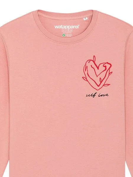 watapparel watapparel Sweatshirt Unisex Self love, Canyon pink, – Produktbild 3 von 3
