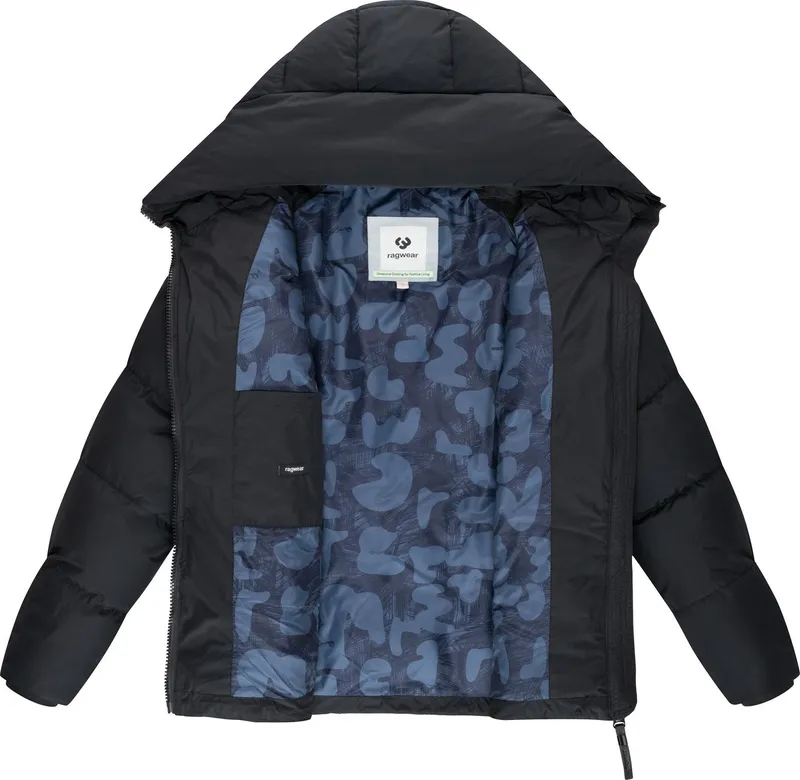 ragwear ragwear Steppjacke Cessi Wasserdichte Damen Winterjacke mit großer Kapuze, Schwarz, – Produktbild 1 von 4